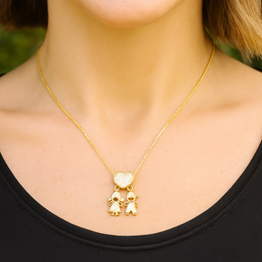 Colar Amor de Mãe Banhado à Ouro 18k