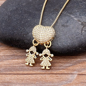 Colar Amor de Mãe Banhado à Ouro 18k